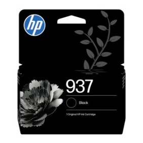 HP 937 Cartouche Encre Authentique Noir, Rendement standard, Noir, 1 pièce, 1250 pages, Paquet unique