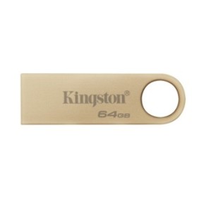 Kingston DataTraveler 64Go 220Mos Clé USB 3.2 Gen 1 Métal SE9 G3, 64 Go, USB Type-A, 3.2 Gen 1 3.1 Gen 1, 220 Mos, Sans capuchon, Or