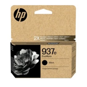 HP 937e Cartouche d’encre authentique Noir EvoMore, Rendement élevé , Noir, 1 pièce, 2500 pages, Paquet unique