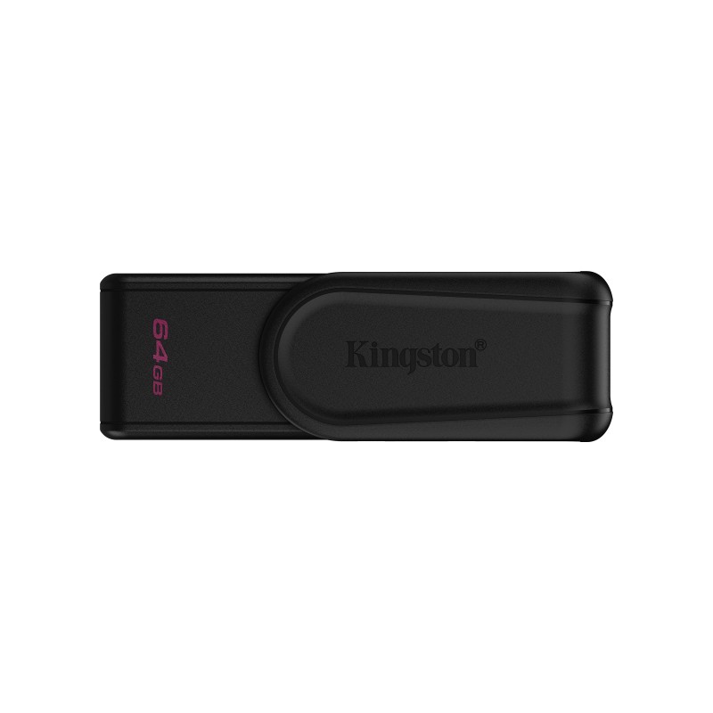 Kingston DataTraveler 64GB Portable USB 3.2 Gen 1 Exodia S NoirNoir, 64 Go, USB Type-A, 3.2 Gen 1 3.1 Gen 1, Pivotant, 8,32 g, Noir