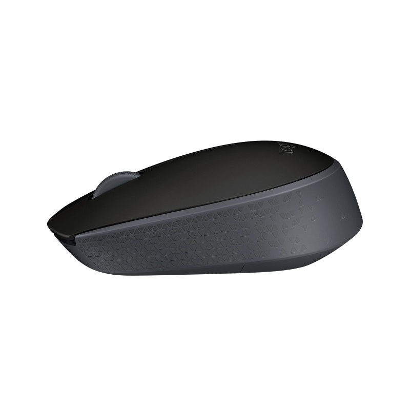 Logitech M171, Ambidextre, Optique, RF sans fil, 1000 DPI, Noir, Gris