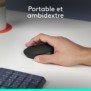 Logitech M171, Ambidextre, Optique, RF sans fil, 1000 DPI, Noir, Gris