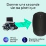 Logitech M171, Ambidextre, Optique, RF sans fil, 1000 DPI, Noir, Gris