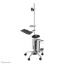 Neomounts FPMA-MOBILE1800 Station de travail mobile 10-27", Argent, Panier multimédia, Aluminium, 6 kg, 25,4 cm 10", 68,6 cm 27