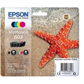 Epson Multipack 4-colours 603 Ink, Rendement standard, Noir, Cyan, Magenta, Jaune, 3,4 ml, 2,4 ml, 1 pièce, 150 pages