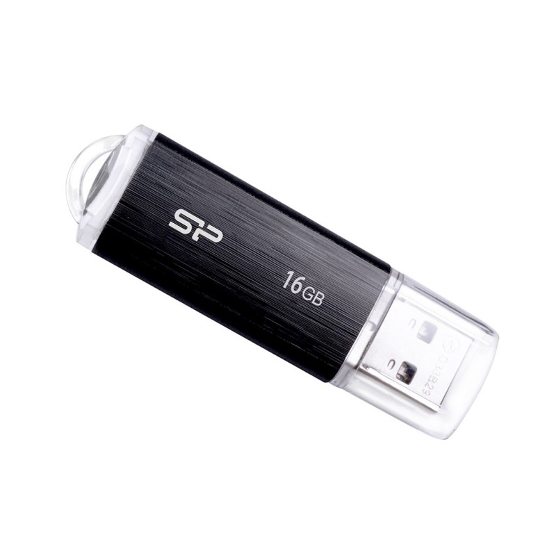 Silicon Power Ultima U02, 16 Go, USB Type-A, 2.0, Casquette, 8 g, Noir