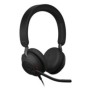 Jabra Evolve2 40 SE, Avec fil, BureauCentre d'appels, 168,5 g, Casque, Noir