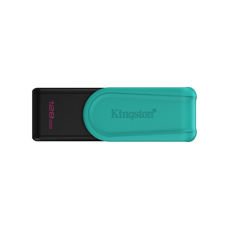Kingston DataTraveler 128GB Portable USB 3.2 Gen 1 Exodia S NoirTurquoise, 128 Go, USB Type-A, 3.2 Gen 1 3.1 Gen 1, Pivotant, 8,32 g, Noir, Turquoise