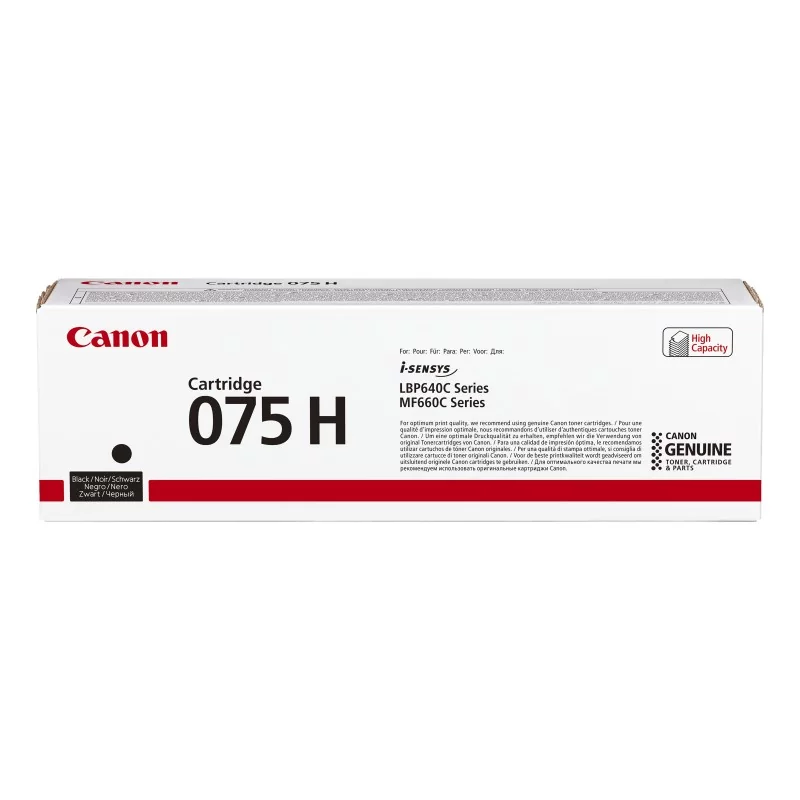 Canon 075 H, 3500 pages, Noir, 1 pièce