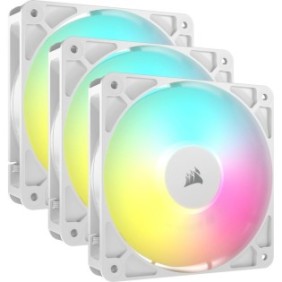 Corsair RS120 ARGB, Ventilateur, 12 cm, 420 trmin, 2100 trmin, Blanc