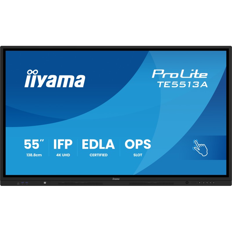 Iiyama TE5513A-B3AG, Écran plat interactif, 138,7 cm 54.6", LCD, 3840 x 2160 pixels, Wifi, 247