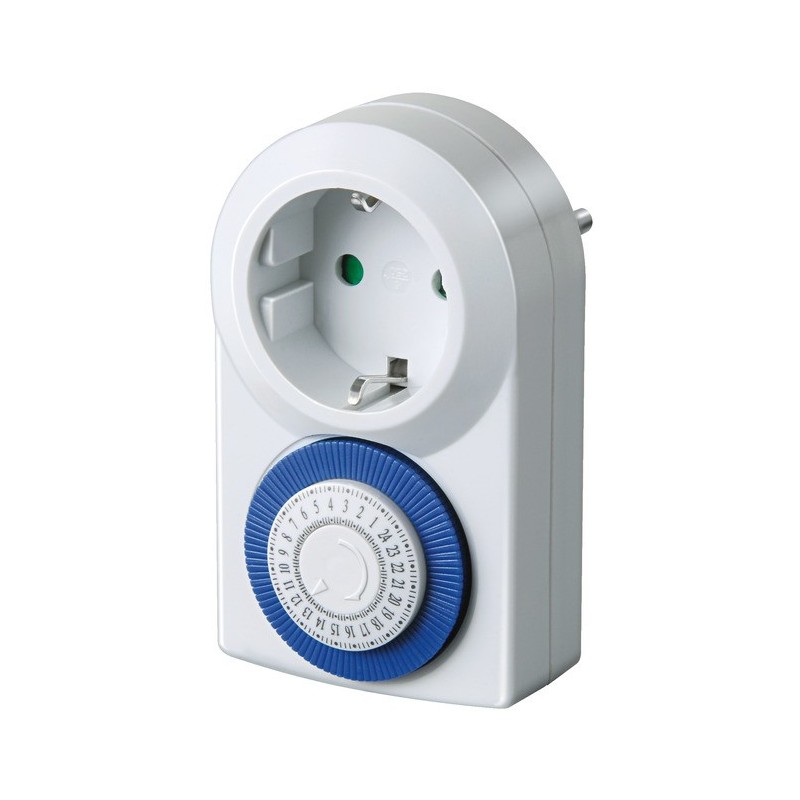 Brennenstuhl 1506160048, Programmateur journalier, Blanc, Analogique, 15 min, IP20, 60 mm