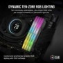 Corsair Vengeance RGB CMH64GX5M2D5600Z40, 64 Go, 2 x 32 Go, DDR5, 5600 MHz, 288-pin DIMM, Gris