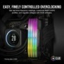Corsair Vengeance RGB CMH64GX5M2D5600Z40, 64 Go, 2 x 32 Go, DDR5, 5600 MHz, 288-pin DIMM, Gris