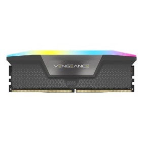 Corsair Vengeance RGB CMH16GX5M2B5600Z40, 16 Go, 1 x 16 Go, DDR5, 5600 MHz, 288-pin DIMM, Gris