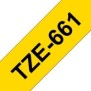 Brother TZE-661, TZ, Jaune, Chine, 5 année, 3,6 cm, 8 m