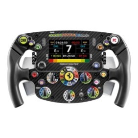 ThrustMaster Formula Wheel Add-On Ferrari SF-25 Edition, Roue de course, Noir, Fibre de carbone, 10,9 cm 4.3", Thrustmaster T818, Thrustmaster T598, 280 mm