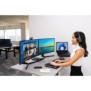 Kensington Trackball Pro Fit Ergo TB550, Droitier, RF sans fil + Bluetooth