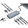 Conceptronic DONN06G, Avec fil, USB 3.2 Gen 1 3.1 Gen 1 Type-C, 100 W, 10,100,1000 Mbits, Gris, MicroSD , MicroSDHC, MicroSDXC, SD, SDHC, SDXC