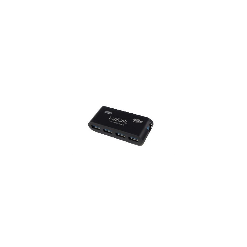 LogiLink USB 3.0 4x, USB 3.2 Gen 1 3.1 Gen 1 Type-A, 5000 Mbits, Noir, CE, RoHS, 5 V, 107 mm