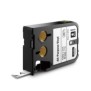 Dymo XTL Cassette d'étiquettes multi usage en vinyle 12 mm x 7 m Noir sur Blanc, Noir sur blanc, Noir, Transfert thermique, Vinyl, Belgique, -40 - 60 C