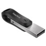 SanDisk iXpand, 64 Go, USB Type-A Lightning, 3.2 Gen 2 3.1 Gen 2, Pivotant, Noir, Argent