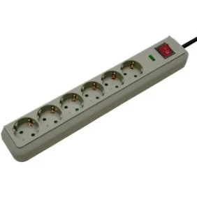 Brennenstuhl 1159750015, 6 sortie CA, 16 A, 4500 A, Gris, 1,5 m