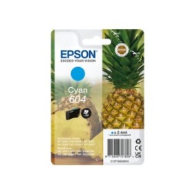 Epson 604, Rendement standard, Cyan, 2,4 ml, 1 pièce, 130 pages, Paquet unique