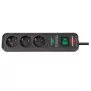 Brennenstuhl 1158810315, 1,5 m, Intérieure, Type F, IP20, Anthracite, 3 sortie CA
