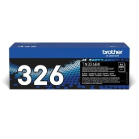 Brother TN-326BK - Cartouche de toner originale à haut rendement – Noir, 4000 pages, Noir, 1 pièce