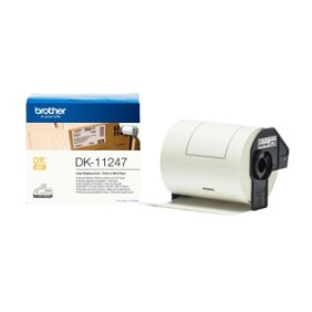 Brother DK-11247 Rouleau original, Noir sur blanc, 180 pièce, DK, Noir, Blanc, Thermique directe, Chine