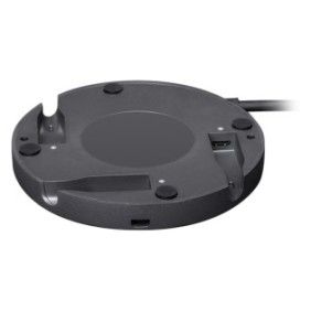 Logitech Rally Mic Pod Hub, Noir