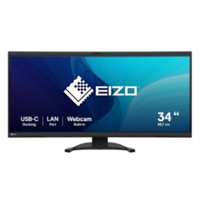 EIZO FlexScan EV3450XC-BK, 86,6 cm 34.1", 3440 x 1440 pixels, UltraWide Quad HD, LCD, 5 ms, Noir