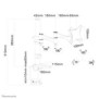 Neomounts FPMA-D1330SILVER Support d'écran à fixer 10-30", Collier de serrage passe-fil, 9 kg, 25,4 cm 10", 76,2 cm 30", 100 x 100 mm, Argent