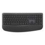 Logitech Signature Comfort Plus Combo MK880 for Business, Sans fil, USB + Bluetooth, Plunger key switch, QWERTZ, Graphite, Souris incluse