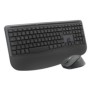Logitech Signature Comfort Plus Combo MK880 for Business, Sans fil, USB + Bluetooth, Plunger key switch, QWERTZ, Graphite, Souris incluse