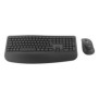 Logitech Signature Comfort Plus Combo MK880 for Business, Sans fil, USB + Bluetooth, Plunger key switch, QWERTZ, Graphite, Souris incluse