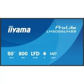 Iiyama LH5066UHSB-B1AG, Écran plat de signalisation numérique, 127 cm 50", LCD, 3840 x 2160 pixels, Wifi, 247