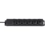 Brennenstuhl BN-1159970, 2 m, IP44, Noir, Néoprène, Caoutchouc, 6 sortie CA, Noir