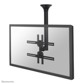 Neomounts FPMA-C400BLACK Support de plafond pour écran de 32-60" - h64-104 cm, 200 x 200 mm, 600 x 400 mm, 0 - 25, 0 - 60, Acier, Noir