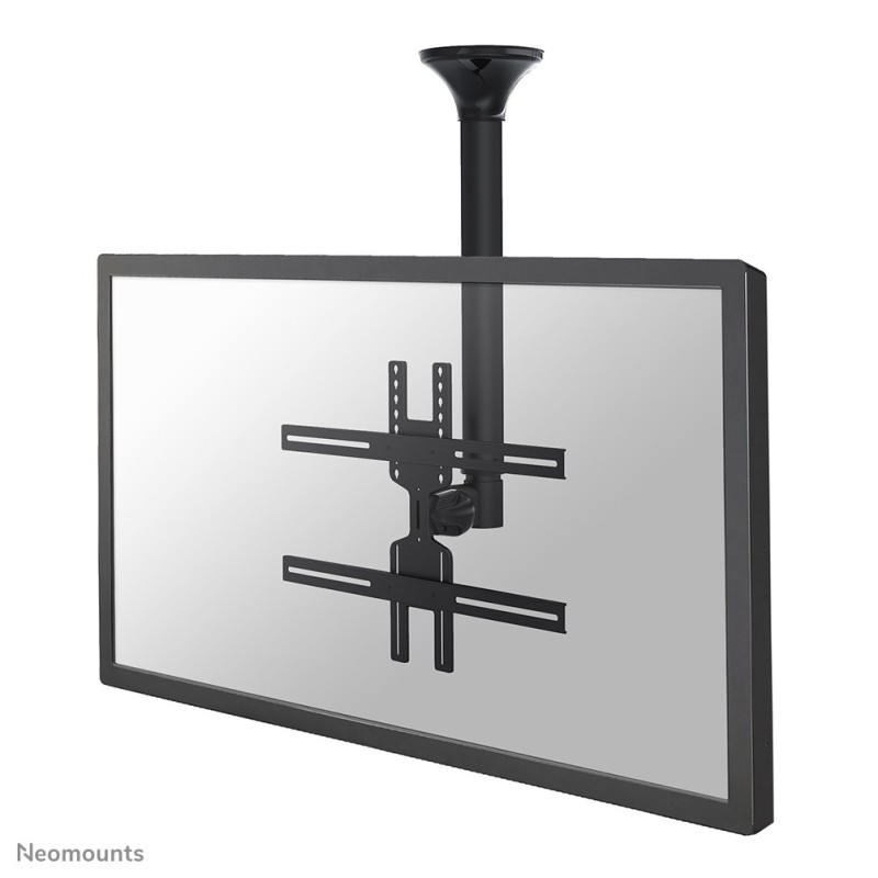 Neomounts FPMA-C400BLACK Support de plafond pour écran de 32-60" - h64-104 cm, 200 x 200 mm, 600 x 400 mm, 0 - 25, 0 - 60, Acier, Noir