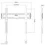 Neomounts NM-W340BLACK Support pour écran mural 32-55" - ultra-plat, 81,3 cm 32", 139,7 cm 55", 100 x 100 mm, 400 x 400 mm, Acier, Noir