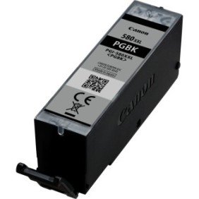 Canon Cartouche d'encre noire pigmentée à haut rendement PGI-580XXL, Rendement extra élevé, Noir, Encre à pigments, 25,7 ml, 1 pièce, Paquet unique
