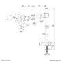Neomounts NM-D135BLACK Support d'écran à fixer 10-27", Collier de serrage passe-fil, 8 kg, 25,4 cm 10", 68,6 cm 27", 100 x 100 mm, Noir
