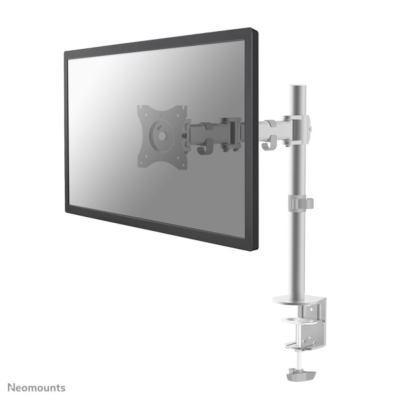 Neomounts NM-D135SILVER Support d'écran à fixer 10-30", Collier de serrage passe-fil, 8 kg, 25,4 cm 10", 76,2 cm 30", 100 x 100 mm, Argent