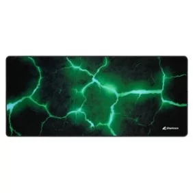Sharkoon SKILLER SGP30, Noir, Vert, Motif, Caoutchouc, Textile, Base antidérapante, Tapis de souris de jeu