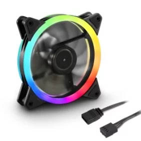 Sharkoon Shark Blades PWM, Ventilateur, 12 cm, 400 trmin, 1400 trmin, 94,8 m³h, Noir