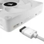 Corsair iCUE LINK QX120 RGB, Ventilateur, 12 cm, 400 trmin, 2400 trmin, Blanc