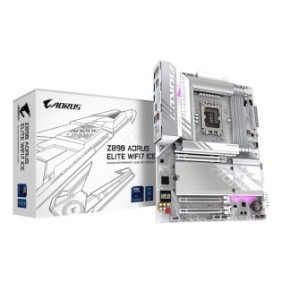 Gigabyte Carte mère Z890 AORUS ELITE WIFI7 ICE - Prend en charge les processeurs Intel Core Ultra Série 2