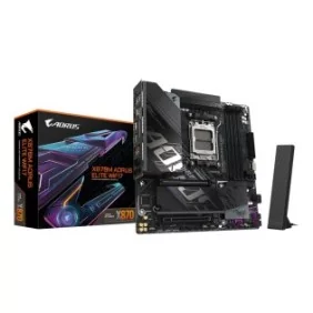 Gigabyte X870M AORUS ELITE WIFI7 Carte Mère – Compatible avec les processeurs AMD Ryzen 9000